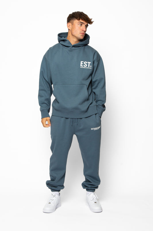 EST CORE HOODIE - SLATE BLUE