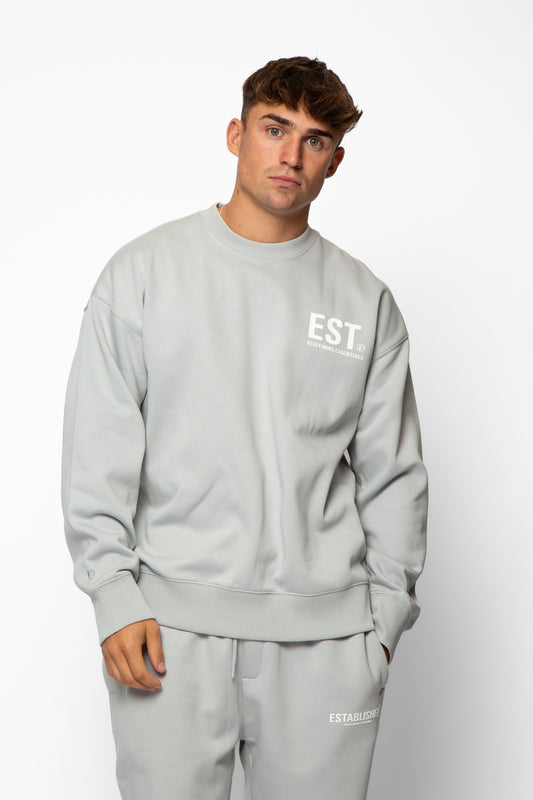 EST CORE SWEAT - ICE GREY